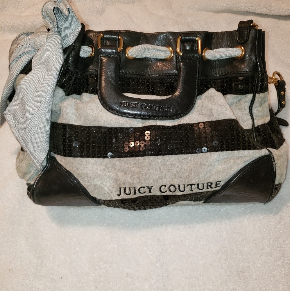 Juicy couture velour handbag